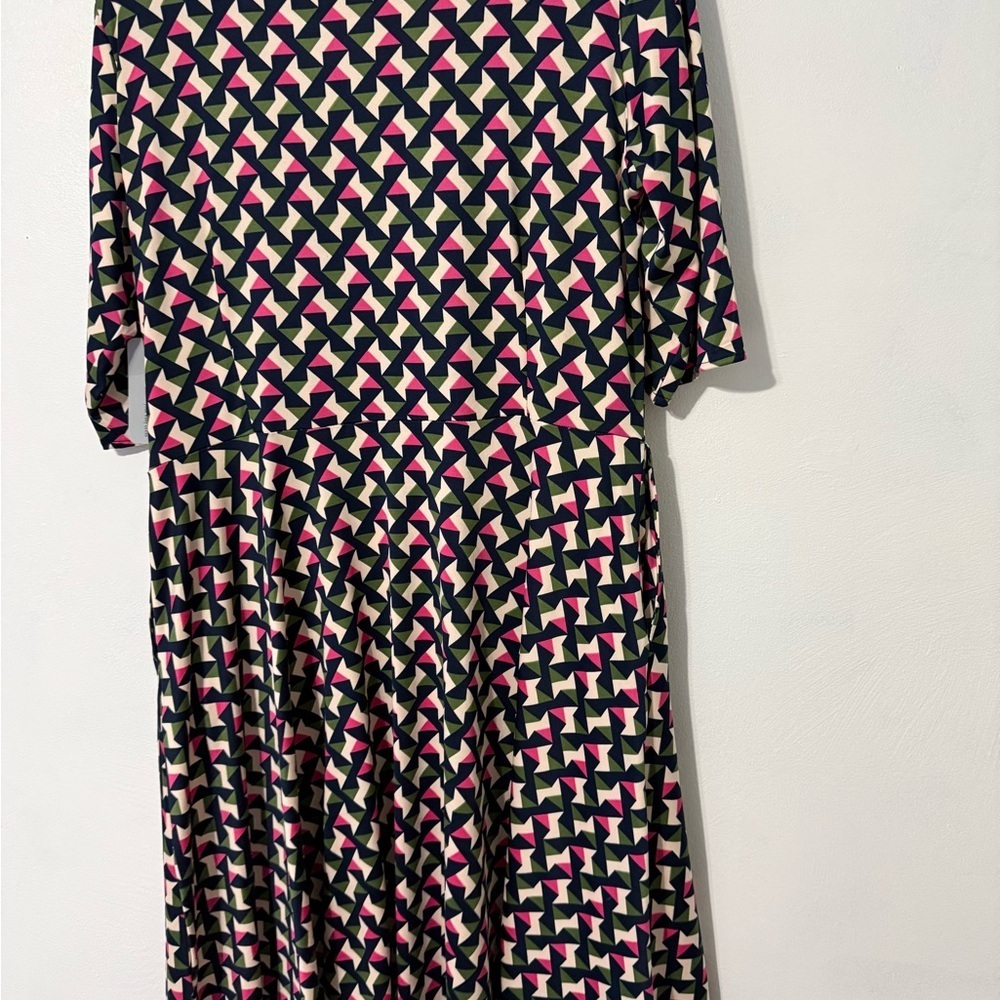 Karma Pink and Black Geometric Midi Dress new with tags - Picture 7 of 12